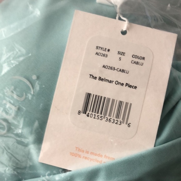 Andie Swim The Belmar One Piece Swimsuit Cabana Blue S - Picture 5 of 7